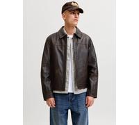Marrón Hombres Lining/Recycled/Polyester/Outer/Lamb/Leather Chaqueta De Cuero XL EU