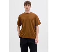 Marrón Hombres Organic/Cotton Camiseta Liso XS EU