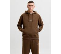 Marrón Hombres Organic/Cotton/Organic/Cotton/Recycled/Polyester Sudadera Con Capucha Estampado XXL EU