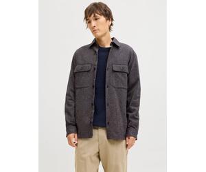 Marrón Hombres Organic/Cotton Sobrecamisa Corte Regular M EU