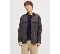 Marrón Hombres Organic/Cotton Sobrecamisa Corte Regular S EU
