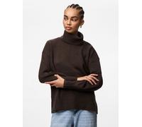 Pieces Pcmalou LS Cuello Rollneck Knit Noos BC, Hot Fudge, XS