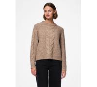 PIECES Pcnina Ls O-neck Knit Noos Bc Suéter, Mujer, Fósil, XS
