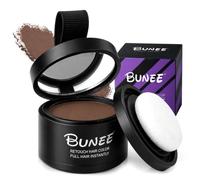 Marrón Medio Hairline Powder, 4g Retocador de Raíces en Polvo Para Mujeres y Hombres, Resistente al Agua y al Sudor, Cubre Áreas De Cabello Fino Adecuado para Maquillaje Estilo de Cabello