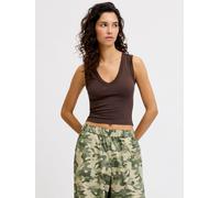 Marrón Mujeres Organic/Cotton/Elastane Jxgigi Top XS EU