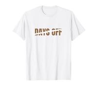 Marrón No 0 Days Off WT Brown Graphic Camiseta