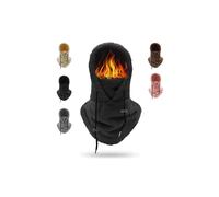 (Marrón oscuro) Pasamontañas para mujer, gorro de esquí, bufanda cálida de invierno para clima frío,