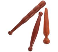 Marrón Palitos de Masaje de Pies de Madera 3 Piezas | Varilla de Acupresión, Uso en Casa, Forma Tradicional Retro, para Reflexología y Música Color Aleatorio