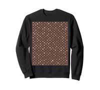 Marrón, patrón de lunares, lunares bohemios Sudadera