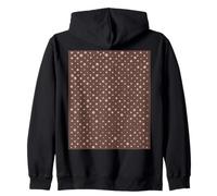Marrón, patrón de lunares, lunares bohemios Sudadera con Capucha
