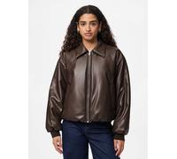 Marrón Pclara Coated Cazadora Bomber XS