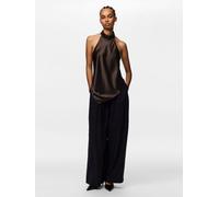 Marrón Top Cuello Halter M