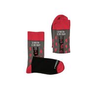 MARRON Y NEGRO Calcetines Lo Nuestro Es Muy Heavy - Regalo Único para Celebrar una Conexión Épica - Diseño Unisex y Durabilidad Garantizada (FR/ES, Números, 41, 45, Regular, Regular, Multicolor)