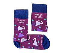 MARRON Y NEGRO - Calcetines No Me Da La Vida - Fabricado en España - Perfecto Regalo - Divertido - Calcetines Originales - 80% algodón - Para Hombre y Mujer