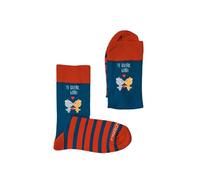 MARRON Y NEGRO Calcetines Te Quiero Gordi - Regalo Original y Lleno de Amor para Sorprender - Diseño Unisex y Perfectos para Cualquier Ocasión (FR/ES, Números, 35, 40, Regular, Regular, Multicolor)