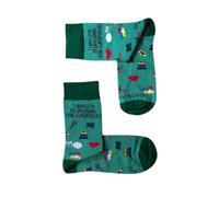 MARRON Y NEGRO - Calcetines Terapeuta Ocupacional con Superpoderes - Fabricado en España - Perfectos para Regalos - Divertido - Calcetines Originales - 80% algodón - Para Hombre y Mujer