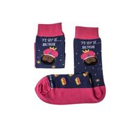 MARRON Y NEGRO - Calcetines Yo Soy de Baltasar - Fabricado en España - Perfectos para Regalos - Divertido - Calcetines Originales - 80% algodón - Para Hombre y Mujer