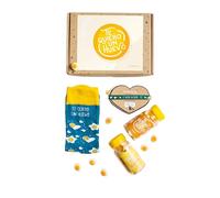 MARRONYNEGRO - Calcetines Te Quiero un Huevo - Incluye pulsera y chuchesx2 - Especial para regalo para Papá, Mamá, Pareja e hijos - 80% algodón - Unisex. (35-40).