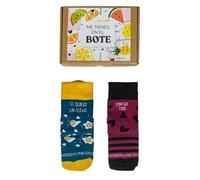 MARRONYNEGRO - Pack regalo Calcetines Te Quiero un Huevo + Contigo Todo - Especial para regalo para Parejas, Novios, Esposos y San Valentín - 80% algodón - Unisex - Talla de calcetín (35-40).