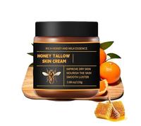 Marroomi Bálsamo de miel de seboco, bálsamo de miel y sebo para la cara, 100% orgánico de carne batida Tal-lows F-ace hidratante con mieles crudas y cera de abejas, hidratante batido para cara y