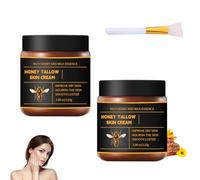 Marroomi Tallow Honey Balm,Grass-Fed Beef Tallow Balm with Raw Honey, Whipped Moisturizer for Face & Body, Deeply Nourishing (2PC, ONE SIZE)