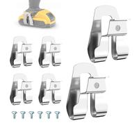 MARRTEUM 6 clips de cinturón para Ryobi, de acero inoxidable 304, gancho para cinturón de herramientas 633586002 636181001, pieza de repuesto, clip de taladro compatible con herramientas Ryobi y