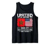 Marruecos América Amistad unida por la Historia Desde 1777 Camiseta sin Mangas