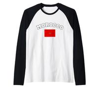 Marruecos Drapeau Maroc Marocain et fièr de l'être Maroc Camiseta Manga Raglan