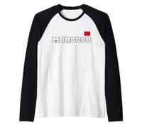 Marruecos Drapeau Maroc Marocain et fièr de l'être Maroc Camiseta Manga Raglan