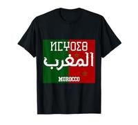 Marruecos en Letra Árabe y Carta Amazigh Camiseta