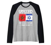 Marruecos Herencia Judía Unida por la Historia 2000 Años Legado Camiseta Manga Raglan