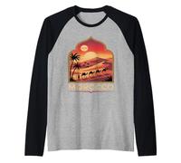 Marruecos hospitalidad confort salud arte historia fútbol aficionados Camiseta Manga Raglan