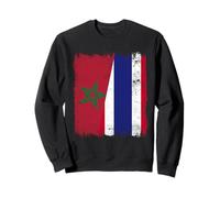Marruecos, Tailandia, Media Bandera, marroquí, raíces tailandesas Sudadera