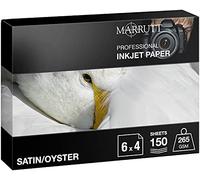 Marrutt Papel fotográfico para inyección de tinta Pro Photo Satin/Oyster de 265 g/m²: (150 hojas)
