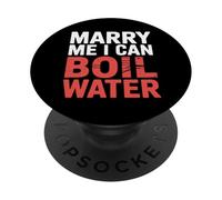 Marry Me I Can Boil Water Propuesta de Cocina Básica - PopSockets PopGrip Adhesivo