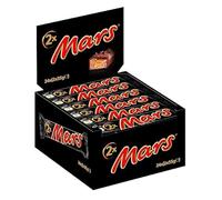 MARS Barras de chocolate, caramelo y chocolate, 24 barras dobles en un paquete, paquete grande, 24 x 70 g