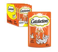 Mars Catisfactions Premios para Gatos, Sabor Pollo (Pack de 6 x 60g)