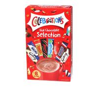 Mars | Celebrations Selección de chocolate caliente - 8 sobres de chocolate caliente instantáneo