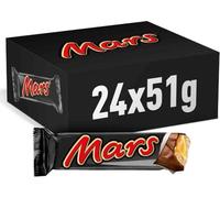 Mars Chocolatina de deliciosa crema de turrón y caramelo recubiertos del más fino Chocolate con Leche (24 x 51g)
