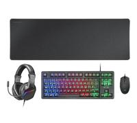 MARS GAMING Combo Gaming MCP-RGB3 4EN1 Negro