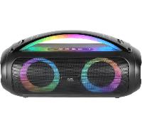 Mars Gaming MS-PULSE, Altavoz Bluetooth Portátil 50W RMS, Iluminación RGB, 2 Drivers Activos 93mm + 2 Drivers Pasivos Ultra-Bass, Función Manos Libres, USB/MicroSD/AUX/FM, Asa y Correa, Altavoz Gaming