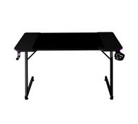Mars Gaming MGD-X120RGB, Mesa Gaming Ergonómica, Iluminación ARGB con Mando, Fibra de Carbono, Alfombrilla XXL, Soporte Auriculares y Bebida, Gestión Cableado, Escritorio Gaming 120x60cm, Negro