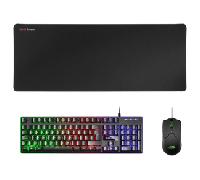 Mars Gaming Combo MCPX GAMING 3IN1 RGB Negro MCPXBES