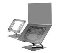 Mars Gaming - MA-RSN, Soporte para Portátiles y Tablets hasta 17"", Ajuste en Altura + Inclinación + Rotación 360º, Stan - MARSNW