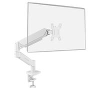 Mars Gaming MARM-PRO1, Soporte de Monitor con Muelle de Gas para Pantallas hasta 32”, Movimiento Articulado 360° y Regulable en Altura, Compatible con VESA 75x75 y 100x100, Blanco