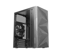 CAJA COMPACTA MICROATX MARS GAMING MC-1500 BLACK FRONTAL METAL-MESH LATERAL CRITAL TEMPLADO COMPLETO SIN FUENTE DE ALIENTACION MC1500