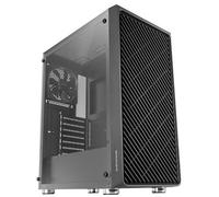 Mars Gaming MC-3000, Semitorre Gaming ATX, Ventana Completa Cristal Templado, Frontal Metal-Mesh, 4X Ventiladores 120mm, Negro