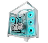 Mars Gaming Mc-3c Caja Atx Vista 3d Triple Cristal Templado Diseño Doble Cámara Lateral Blanco