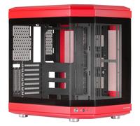 Mars Gaming MC-3T Semitorre ATX Triple Cristal Templado 3x Slots PCI Verticales USB-C 3.0 Roja