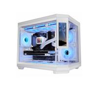 Mars Gaming MC-3TCORELCDM Caja Gaming Micro-ATX, Pantalla IPS de 7,2” Personalizable, Triple Cristal Templado, Estructura Doble Cámara Lateral, Soporte de Refrigeración Líquida hasta 360mm, Blanco